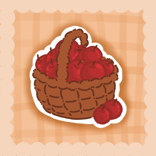 Apple Basket - 3" sticker