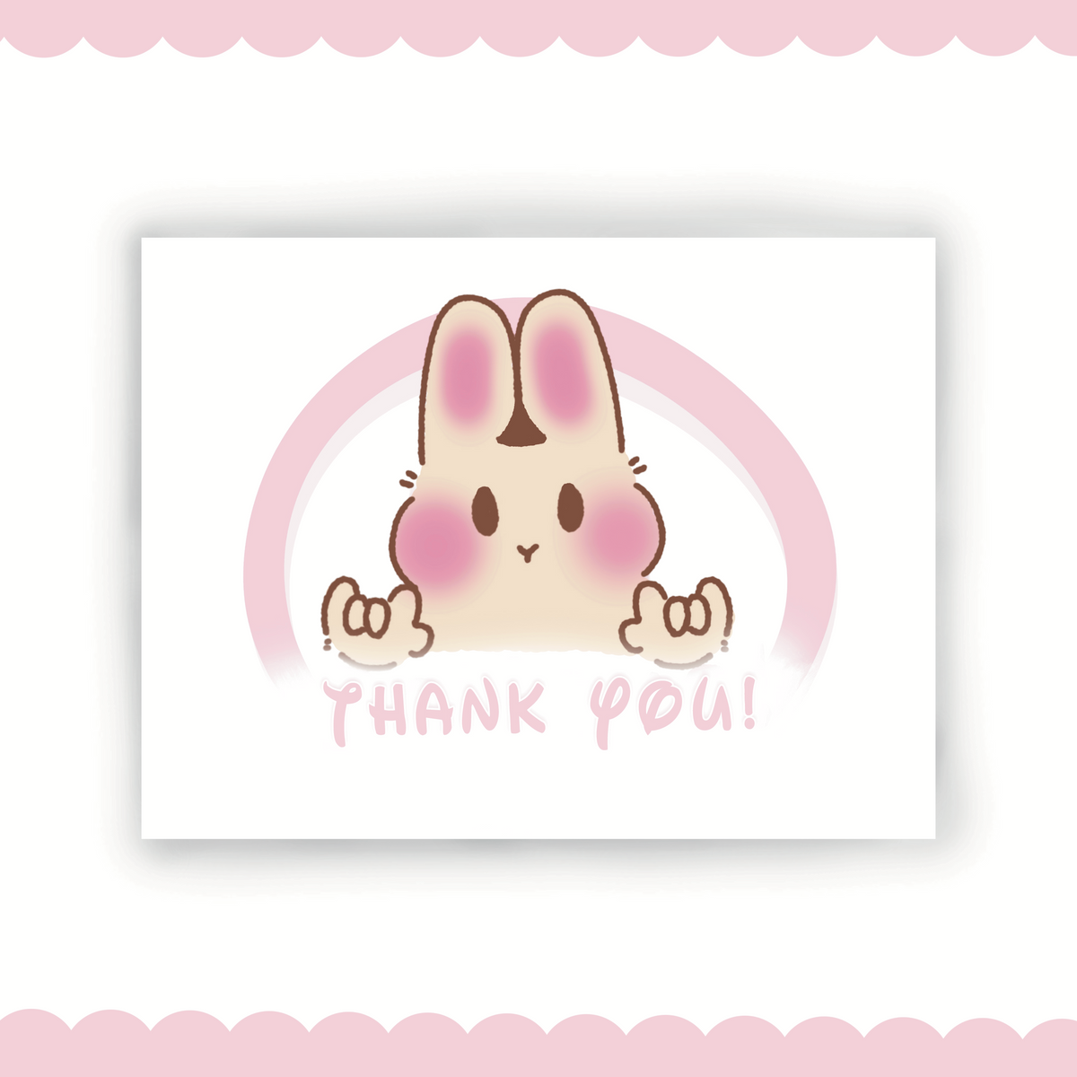 Bunny Thank You Card