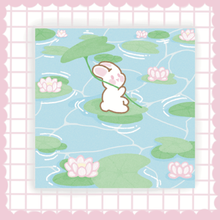 Bunny's Dreamy Lily Pad