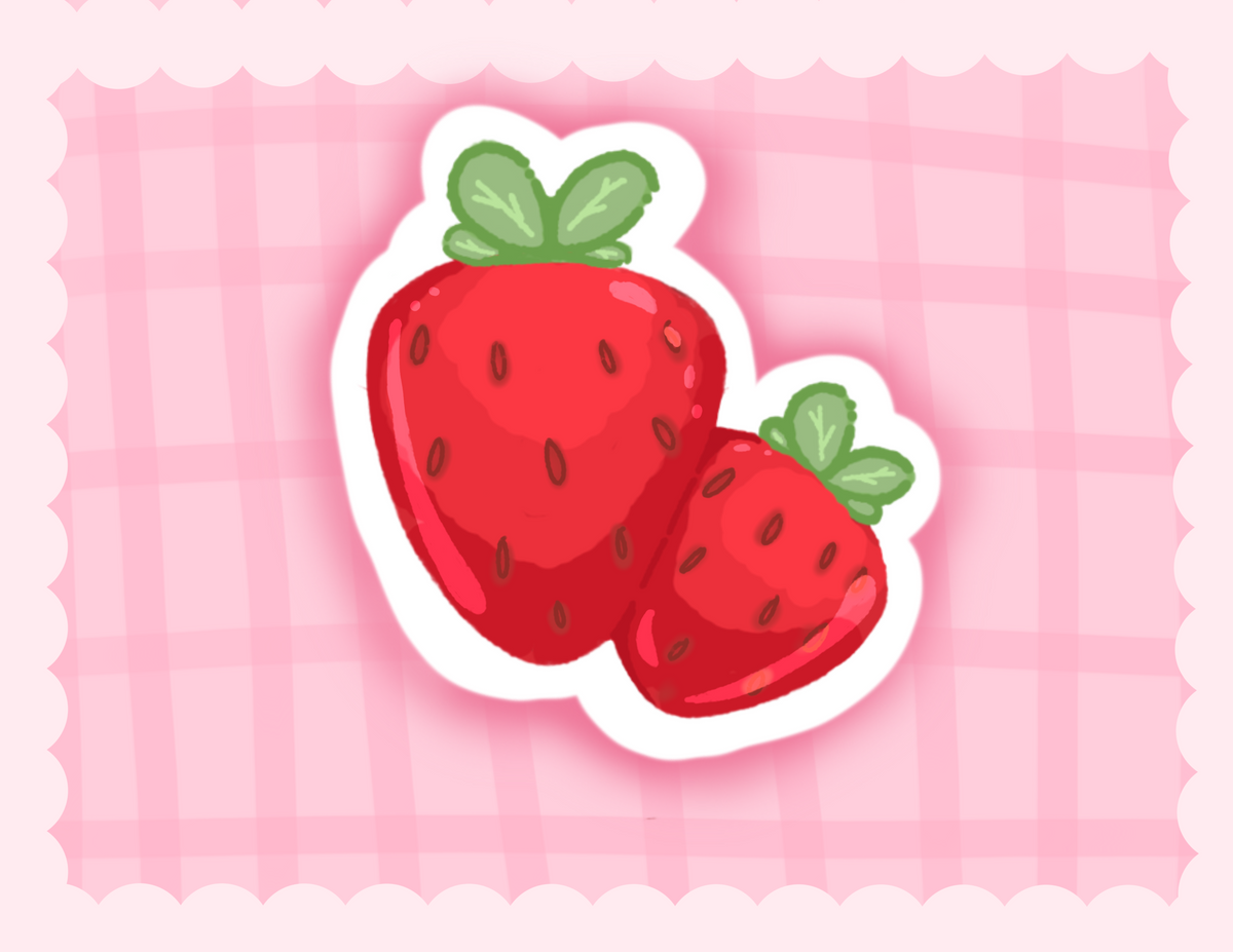 Double Strawberry - 2" sticker