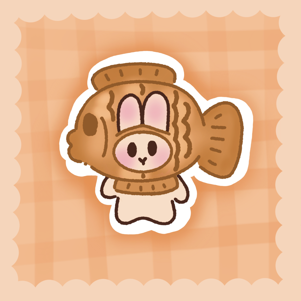 Bunny Taiyaki - 3" sticker