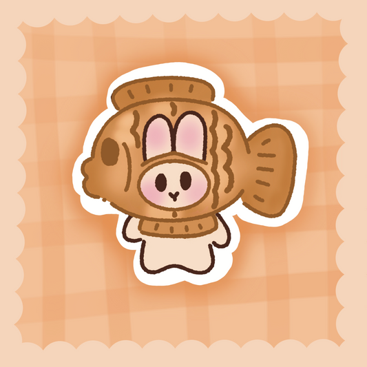 Bunny Taiyaki - 3" sticker
