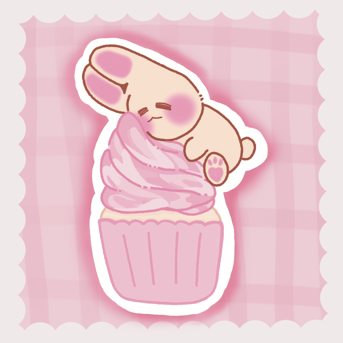 Cupcake Lover - 3" sticker